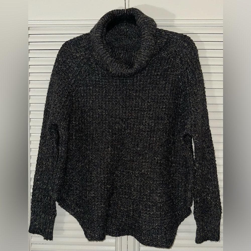 Free People Women's‎ Dylan Wool Linen Blend Cowl Neck Sweater Size XS *FLAW*